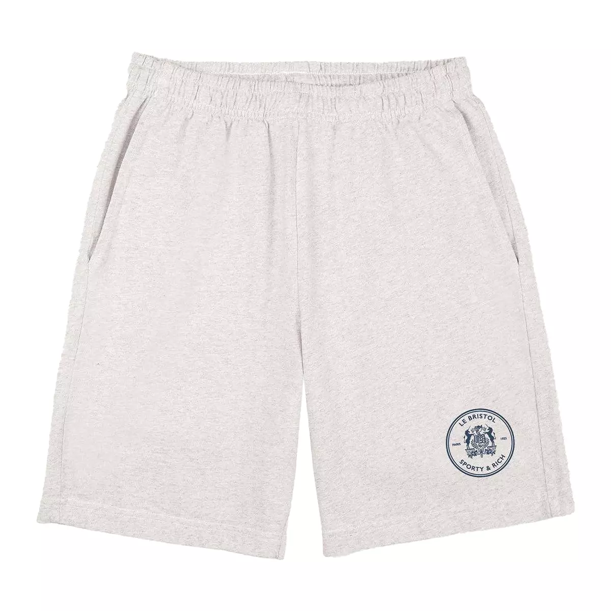 + Le Bristol Paris Crest Gym Shorts 'Heather Grey Navy'