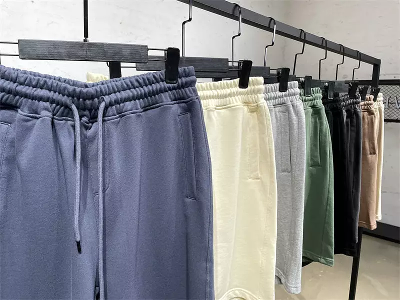 2022 High Street Summer Cotton Shorts For Men Unisex Male Loose Kanye West Style Knitted Sweatpants Shorts Brand New