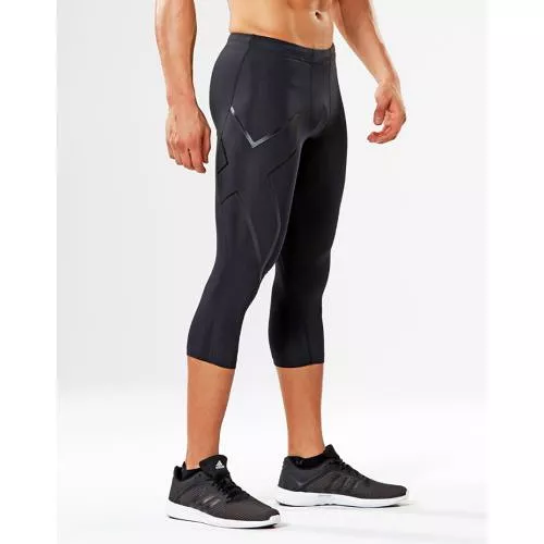 2XU Men's 3/4 Compression Tight MA3850B (BLK/NRO)