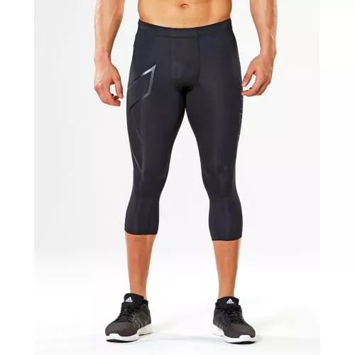 2XU Men's 3/4 Compression Tight MA3850B (BLK/NRO)