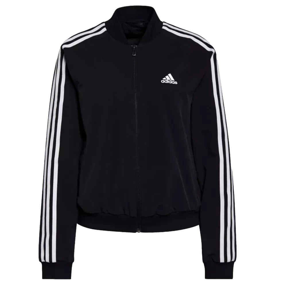 Adidas Essentials 3 Stripe Woven Womens Track Jacket