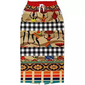 Africa Bombastic Eco-Poly Long Pocket Skirt