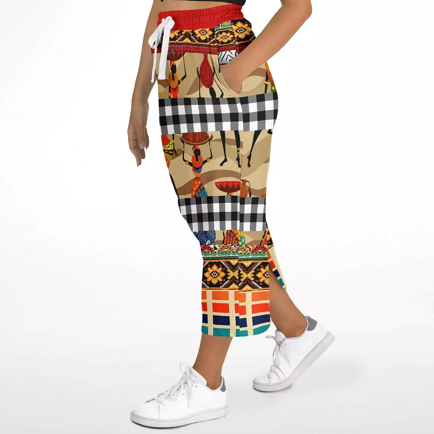 Africa Bombastic Eco-Poly Long Pocket Skirt