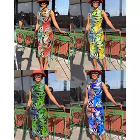 African Printed Floral Dress