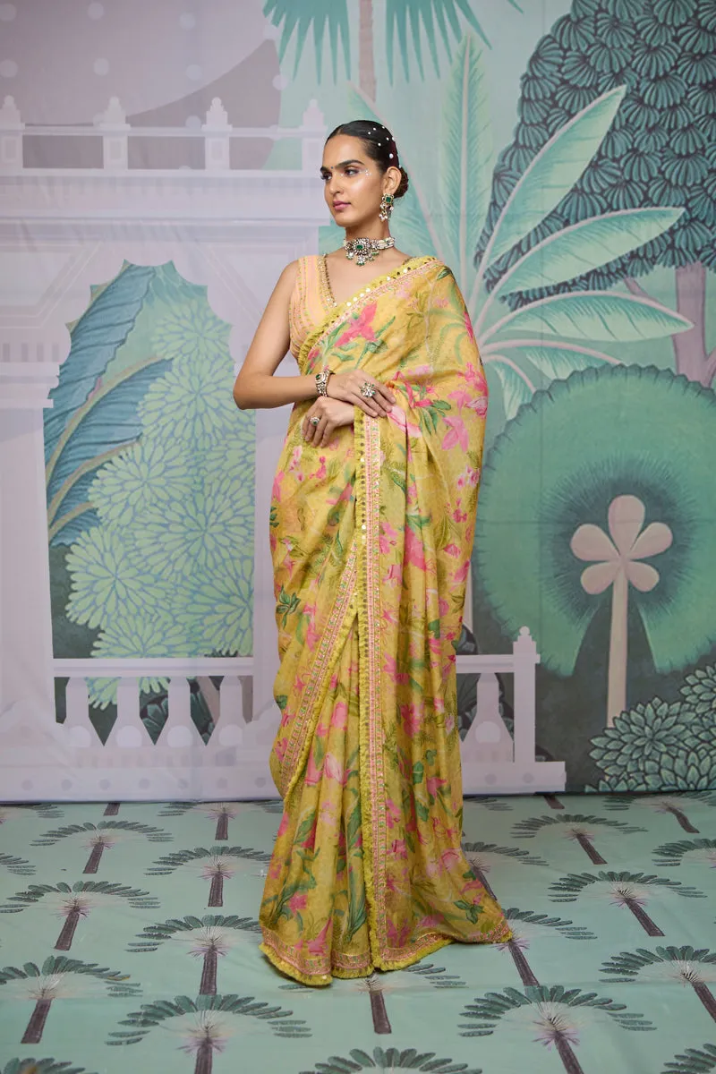 Ashima Saree - Yellow