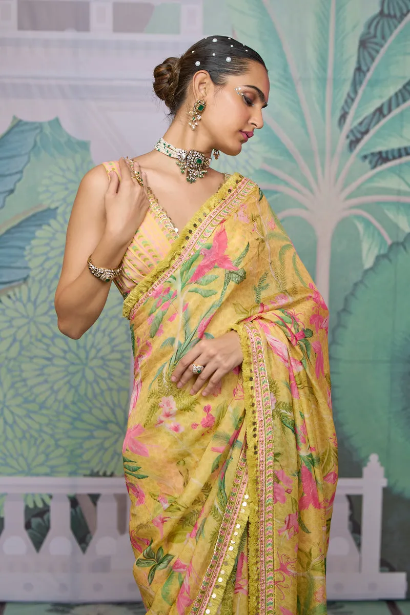 Ashima Saree - Yellow