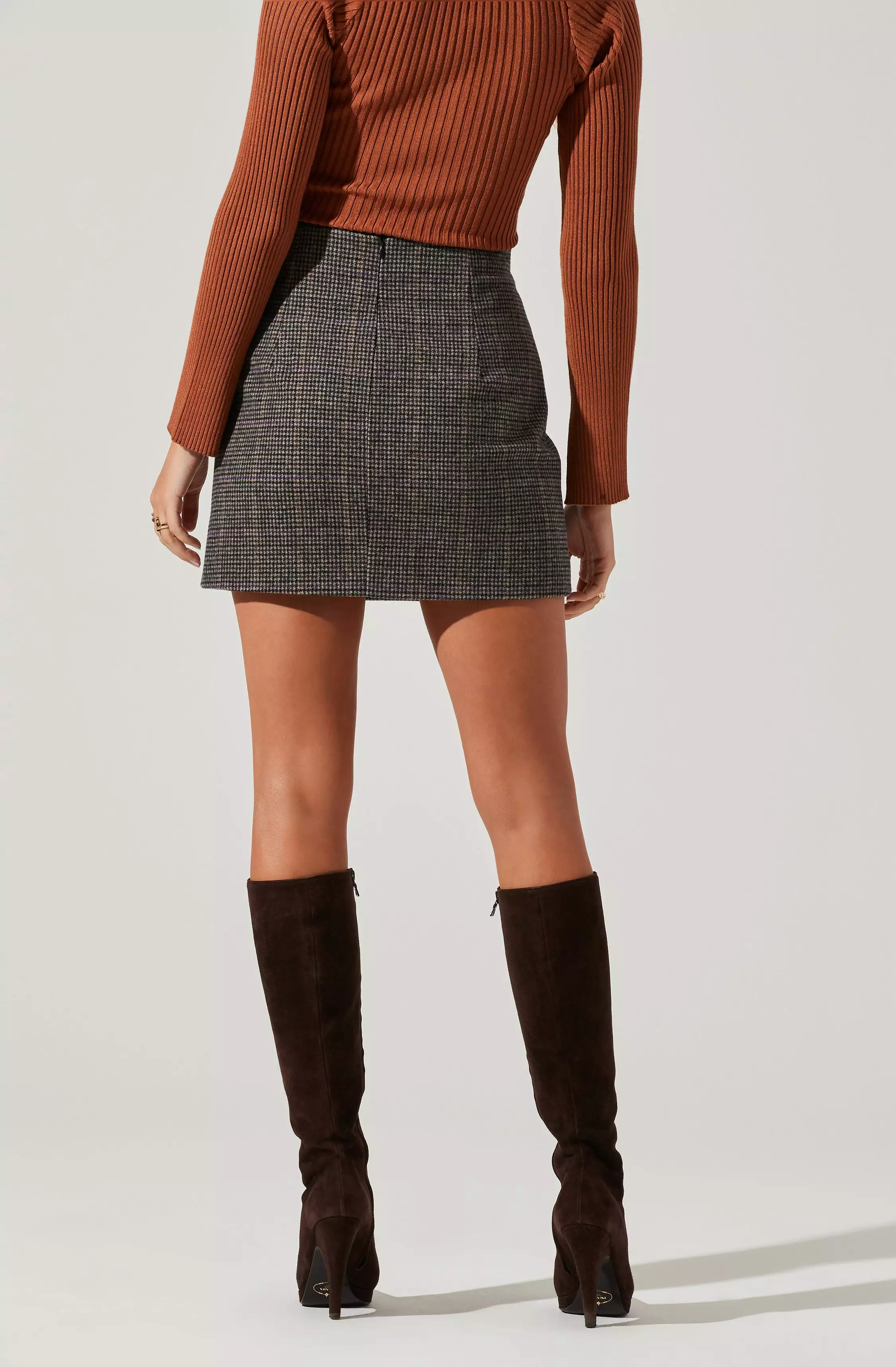 Audrey Plaid Mini Skirt