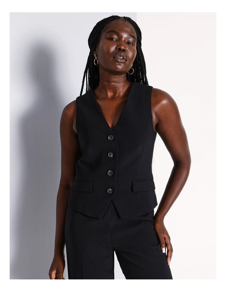 Ava Waistcoat in Black