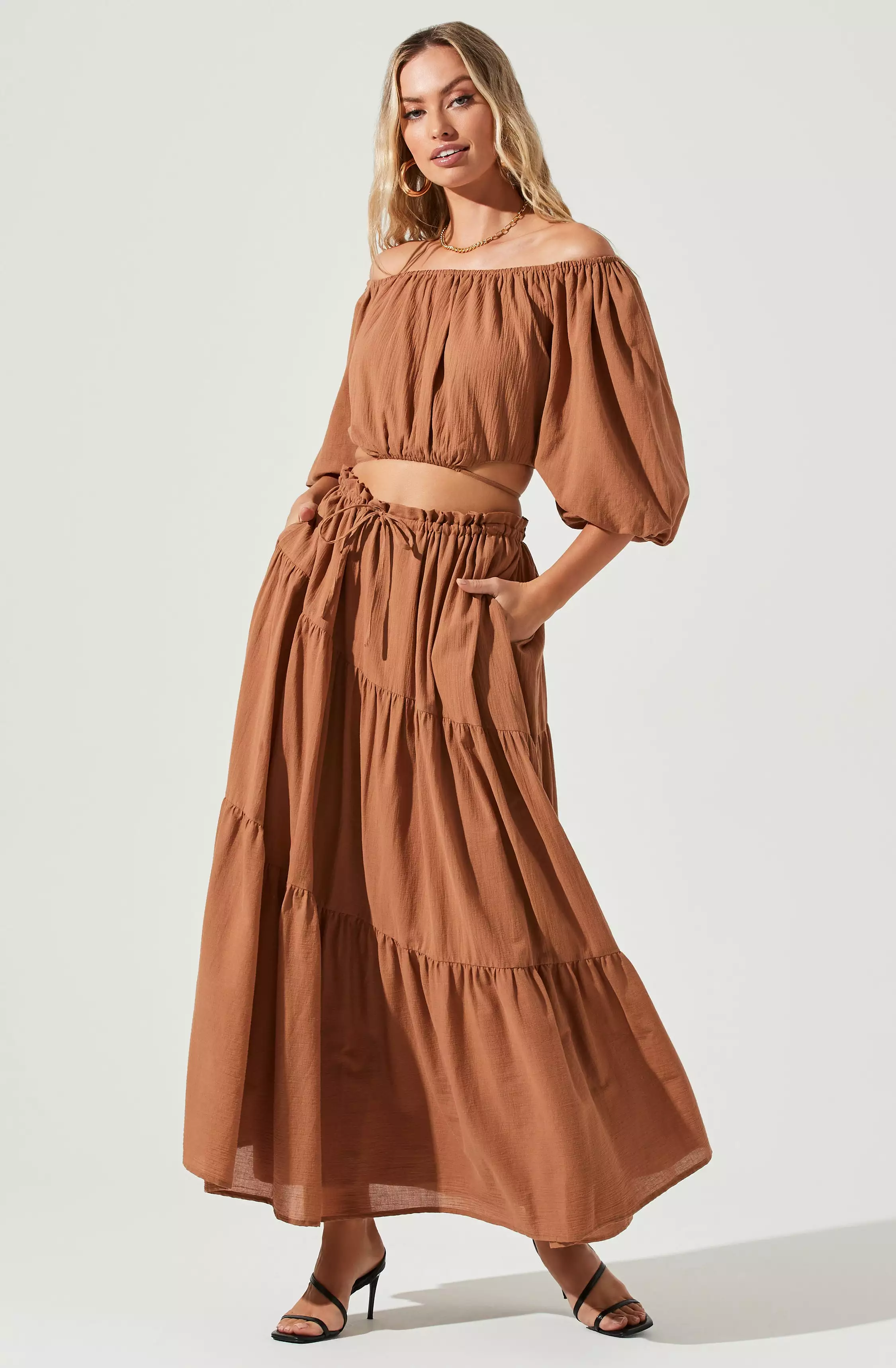 Balboa Tiered Maxi Skirt