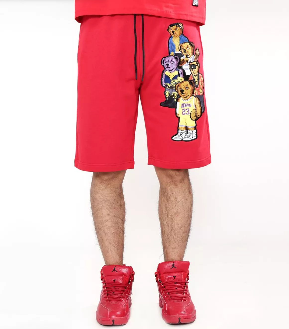 Bear Gang Shorts (Red) /D15