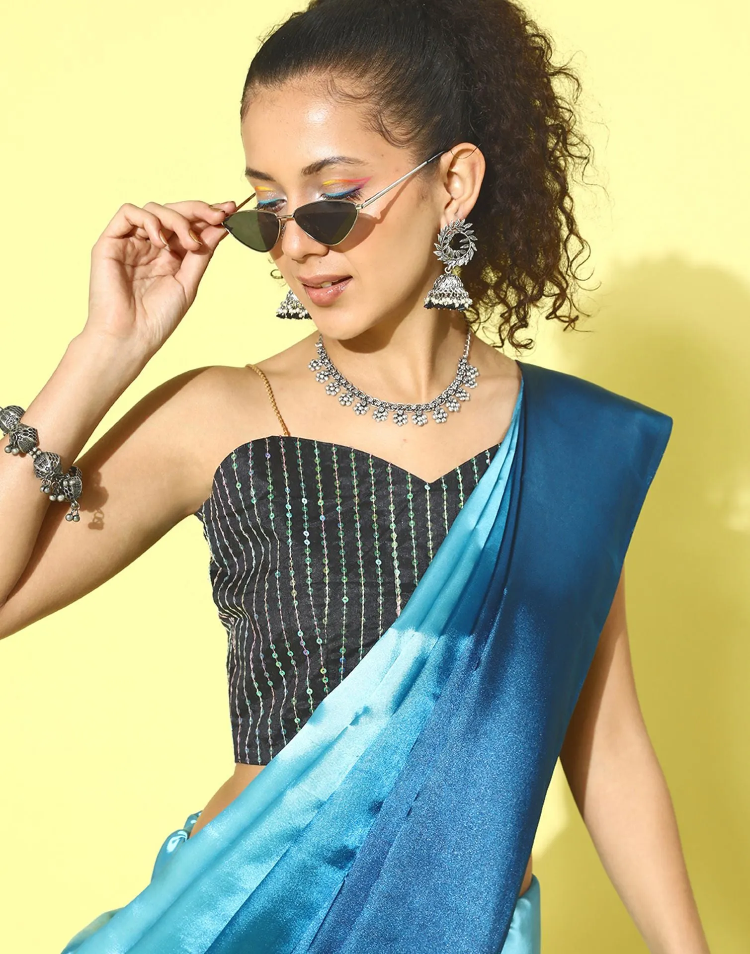 Blue Silk Saree