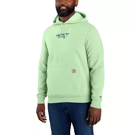 'Carhartt' Men's Force Lightweight Logo Hoodie - Aventurine