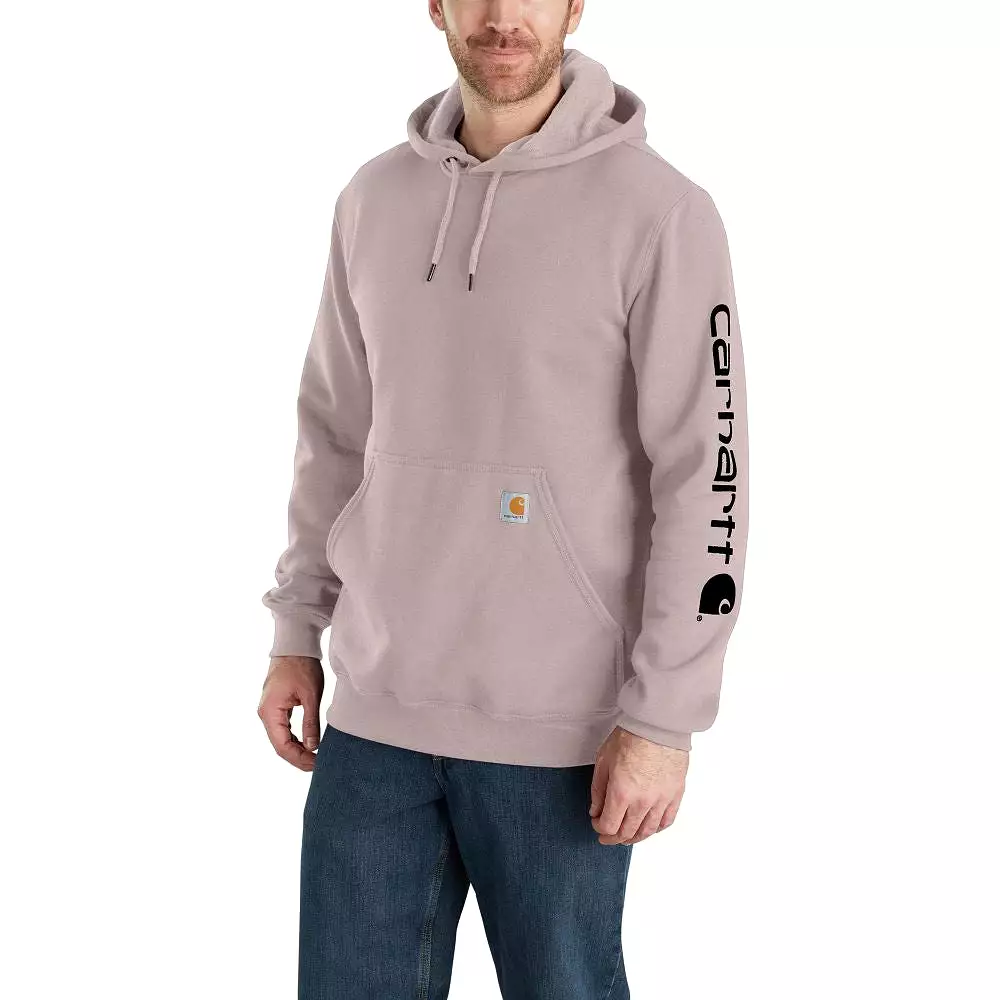 'Carhartt' Men's Midweight Sleeve Logo Hoodie - Mink