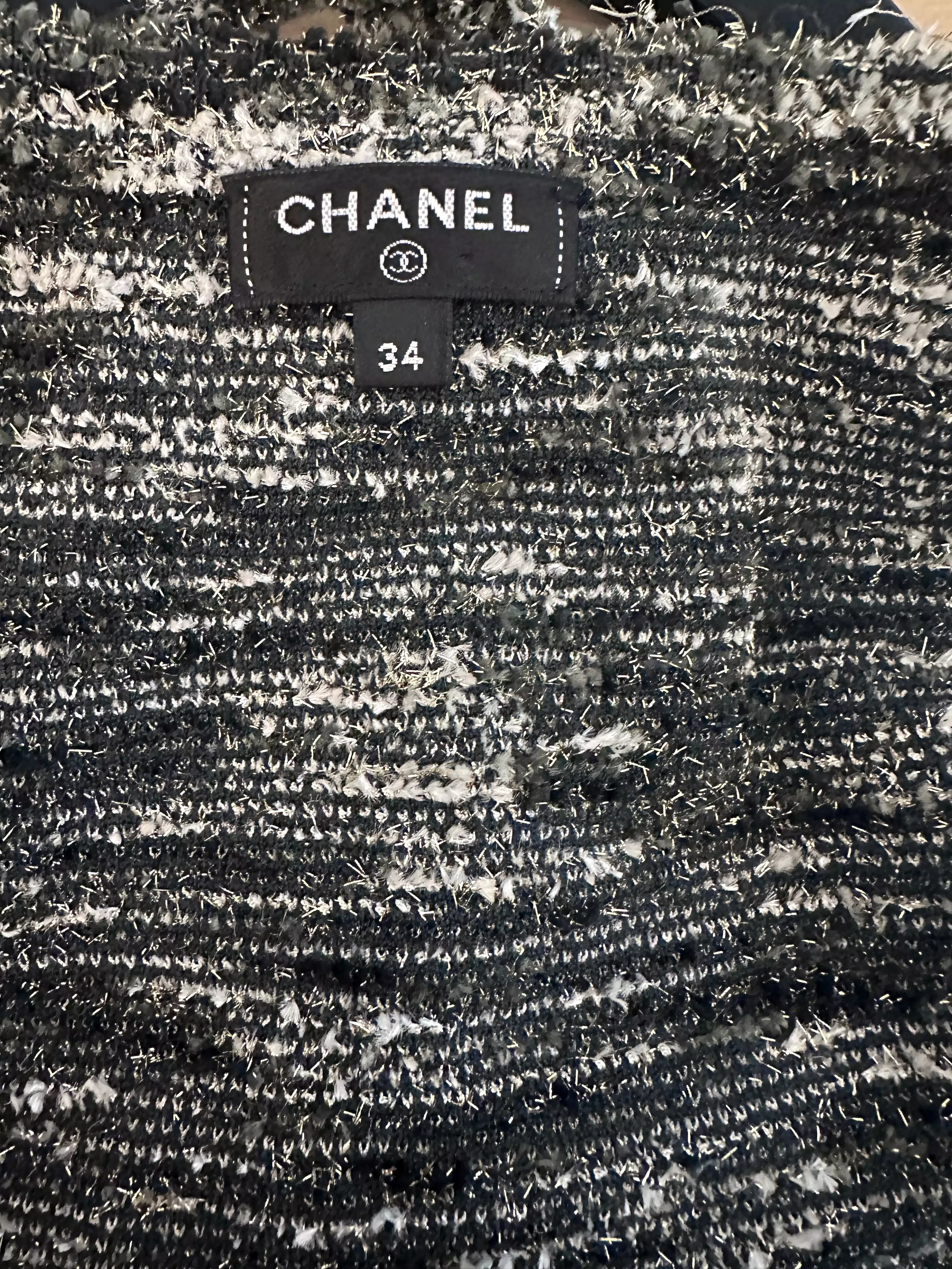 CHANEL - GILET & SKIRT MULTICOLOR SIZE 34 FR