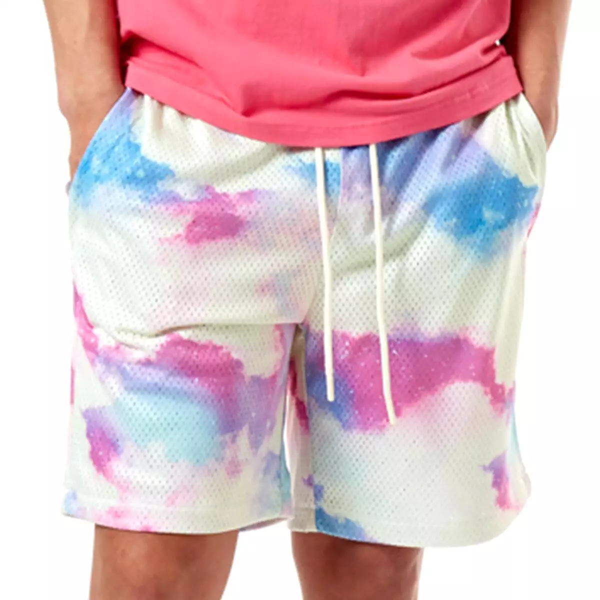 Cloudy Mesh Shorts (Vanilla Sky) /C3