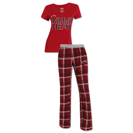 Concepts Sports Miami HEAT Ladies Tiebreaker Sleep Set