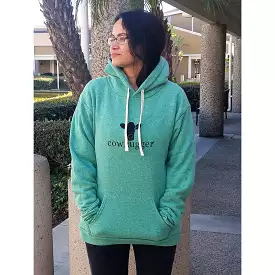 Cowhugger Kelly Green Hooded Sweatshirt