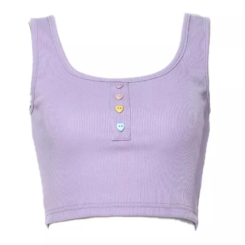 CUTE PURPLE KNIT VEST BY22523