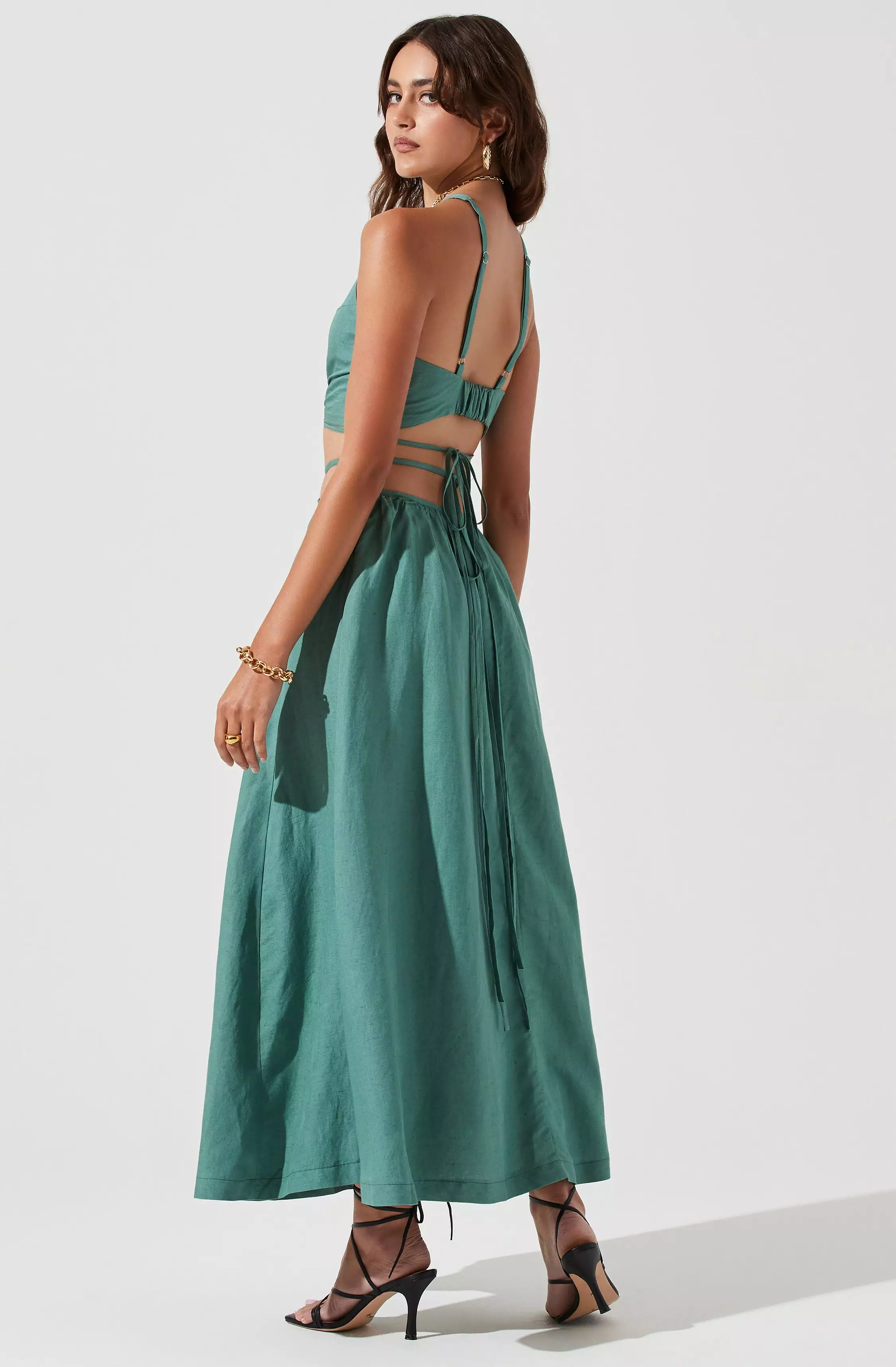 Divine Tie Waist Maxi Skirt