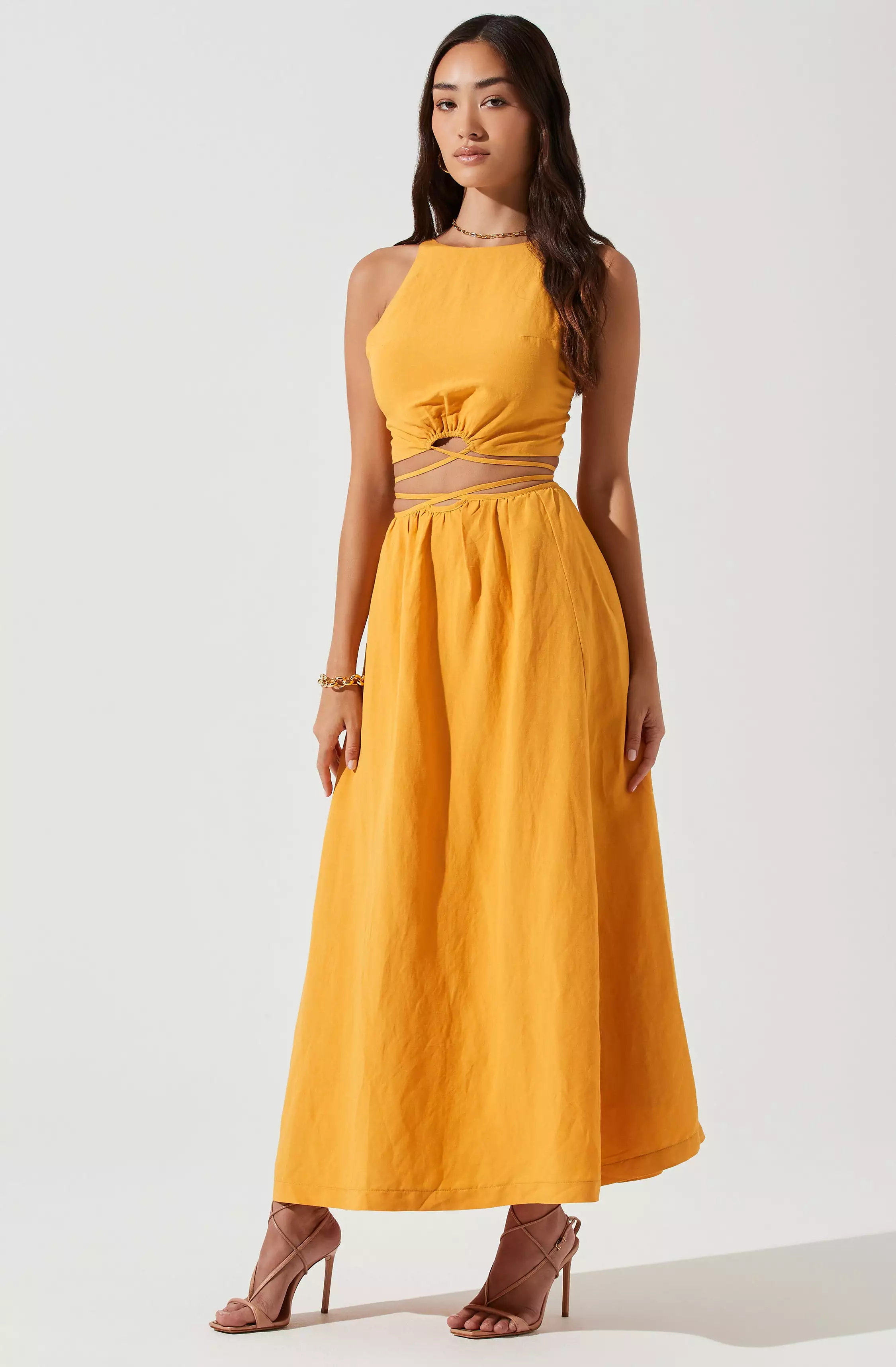 Divine Tie Waist Maxi Skirt