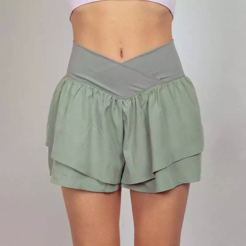 Double Layer Onion Skin Shorts