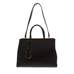 Fendi Black 2Jours Tote With Strap