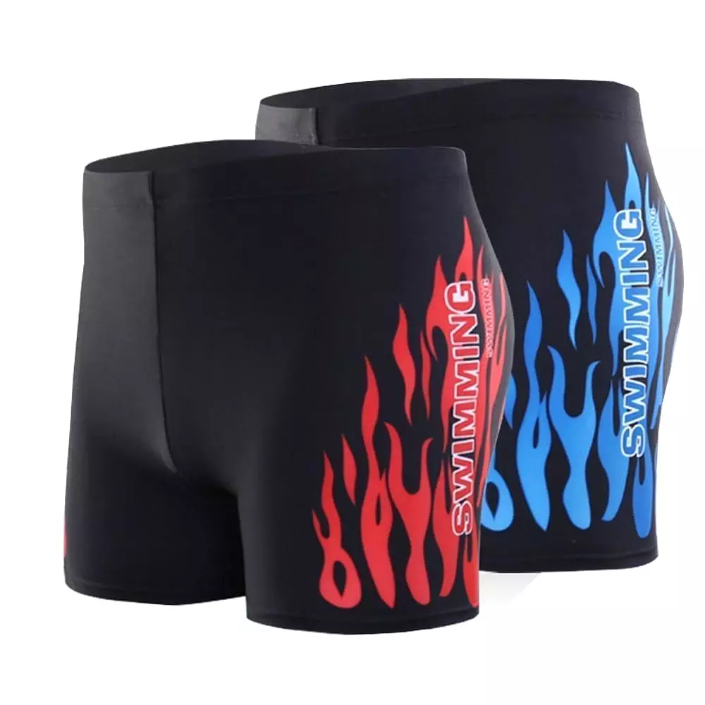 Flame Swim Trunks For Men