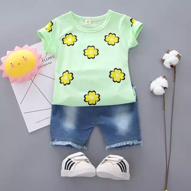 Flowers Newborn baby girl Clothes Sets