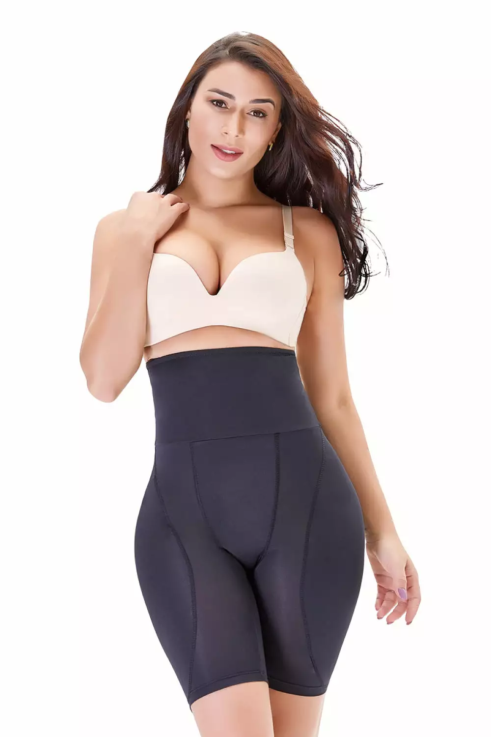 Full Size High Waisted Pull-On Shaping Shorts