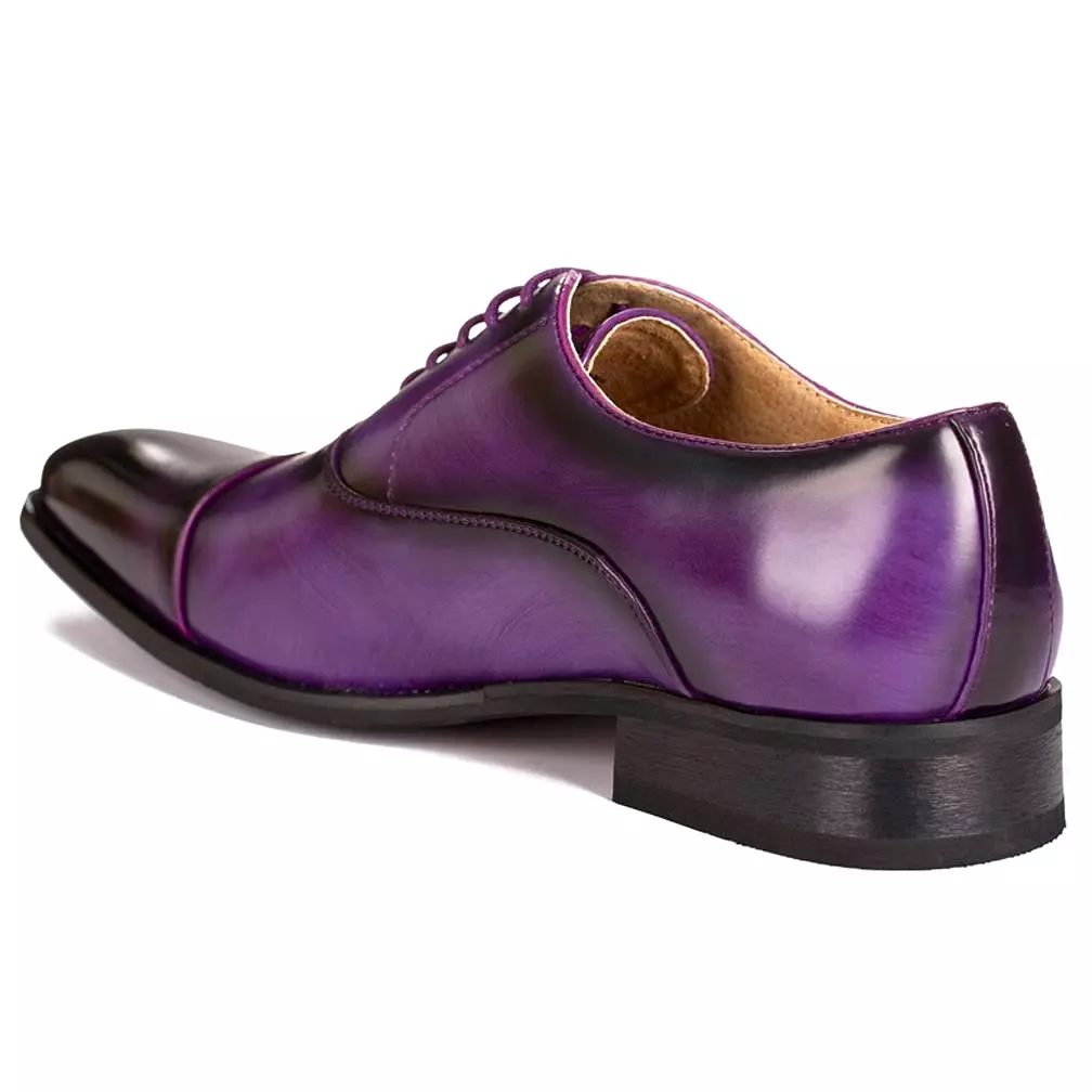 Gino Vitale Lace-up Cap Toe Dress Shoes