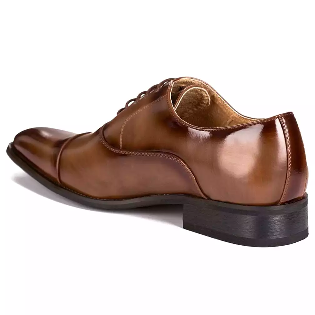 Gino Vitale Lace-up Cap Toe Dress Shoes