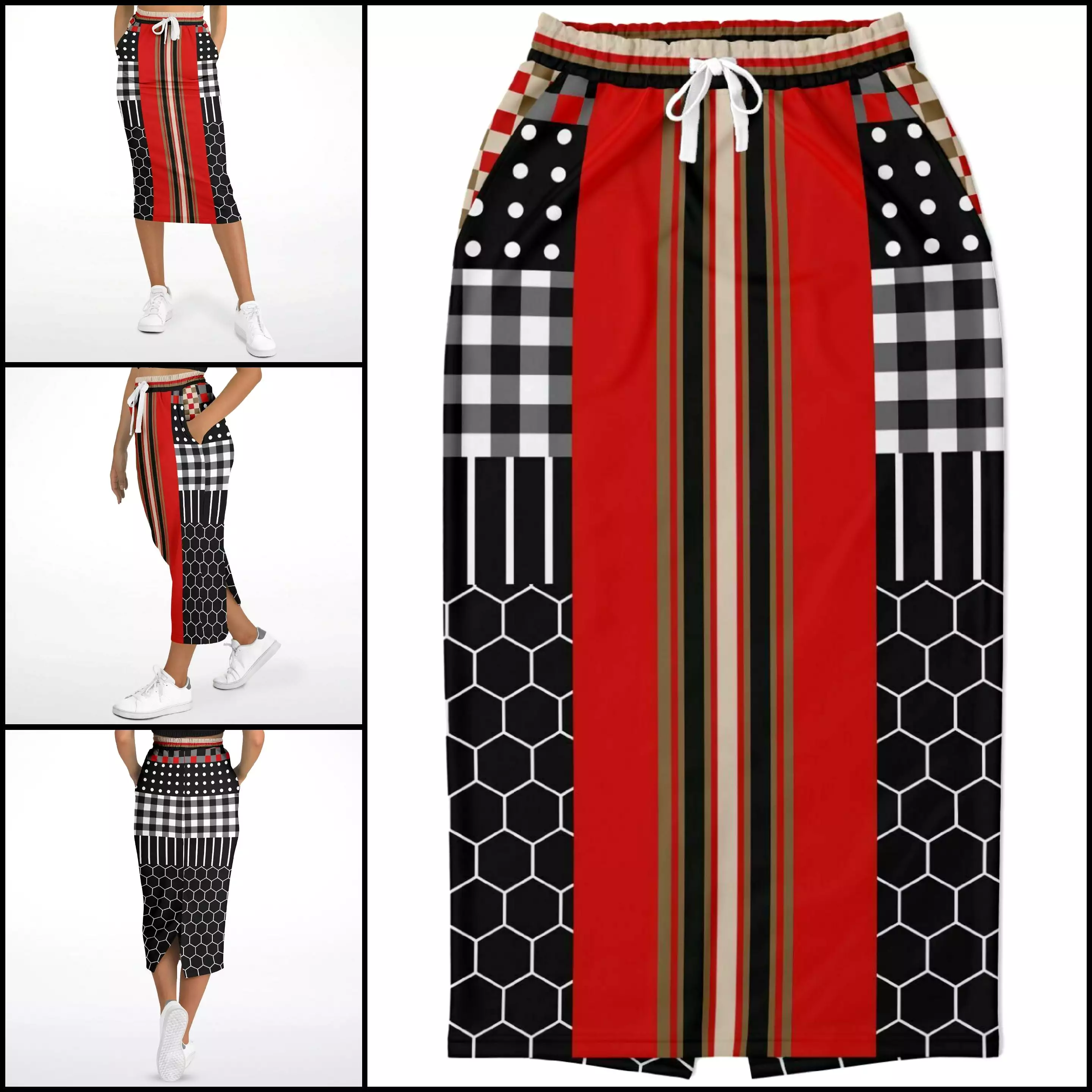 Gold Line Red DLX Eco-Poly Long Pocket Skirt