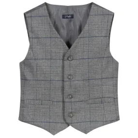 Grey Check Flannel Waistcoat