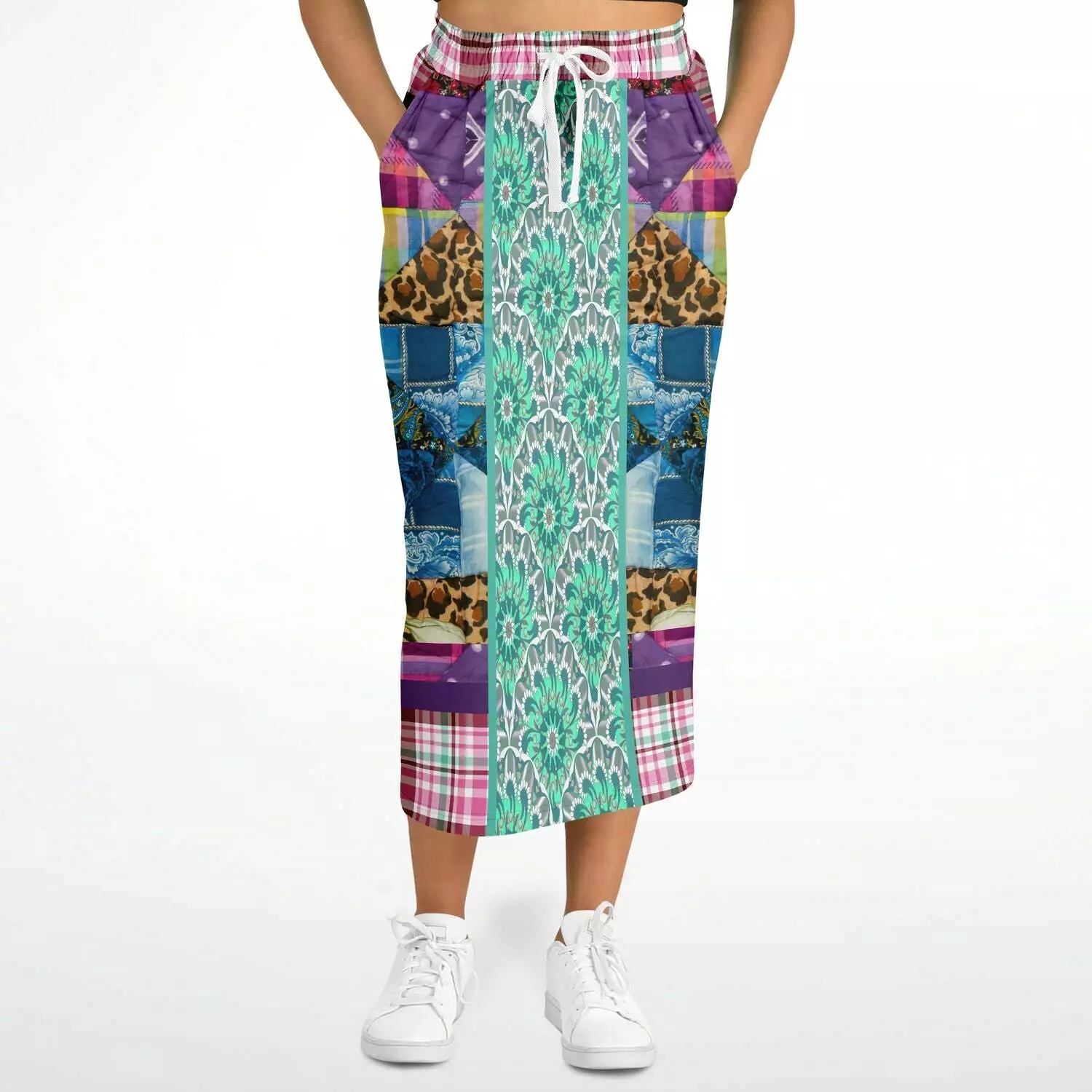 Gypsy Queen Purple Eco-Poly Long Pocket Skirt