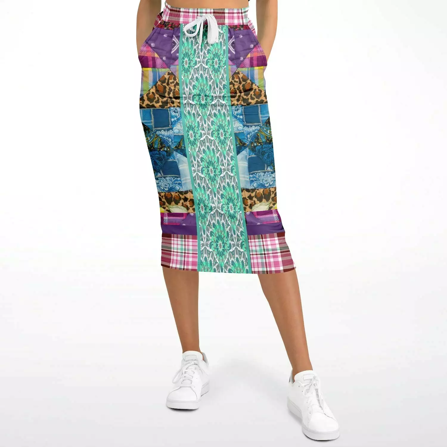 Gypsy Queen Purple Eco-Poly Long Pocket Skirt