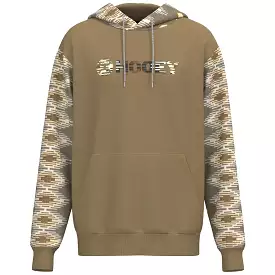 'Hooey' Men's Lock-Up Aztec Pattern Hoody - Tan / Cream