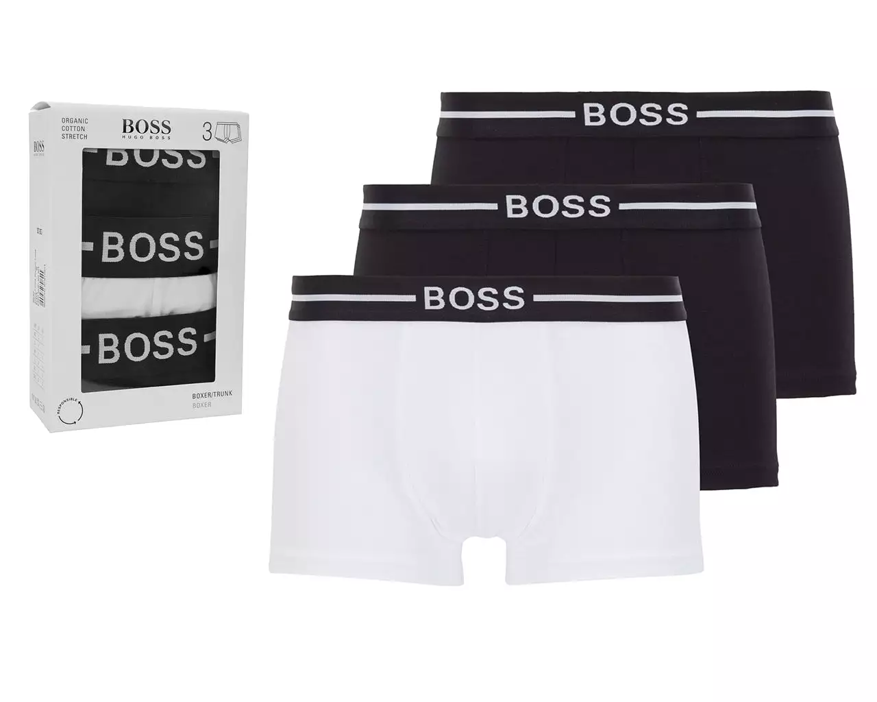 Hugo Boss 3 Pack 50451408 Boxer Trunk Shorts