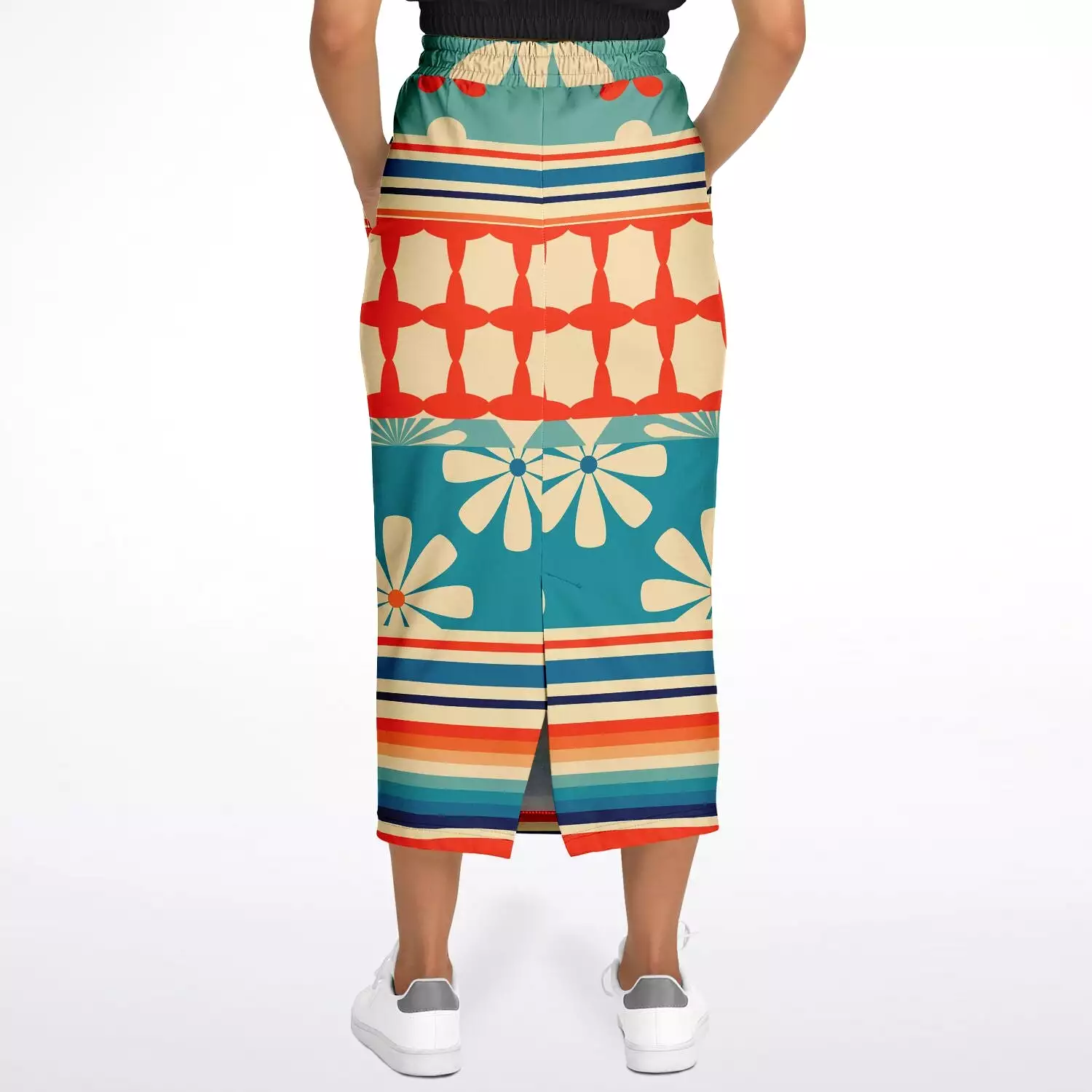 Ima Wallflower Eco-Poly Long Pocket Skirt