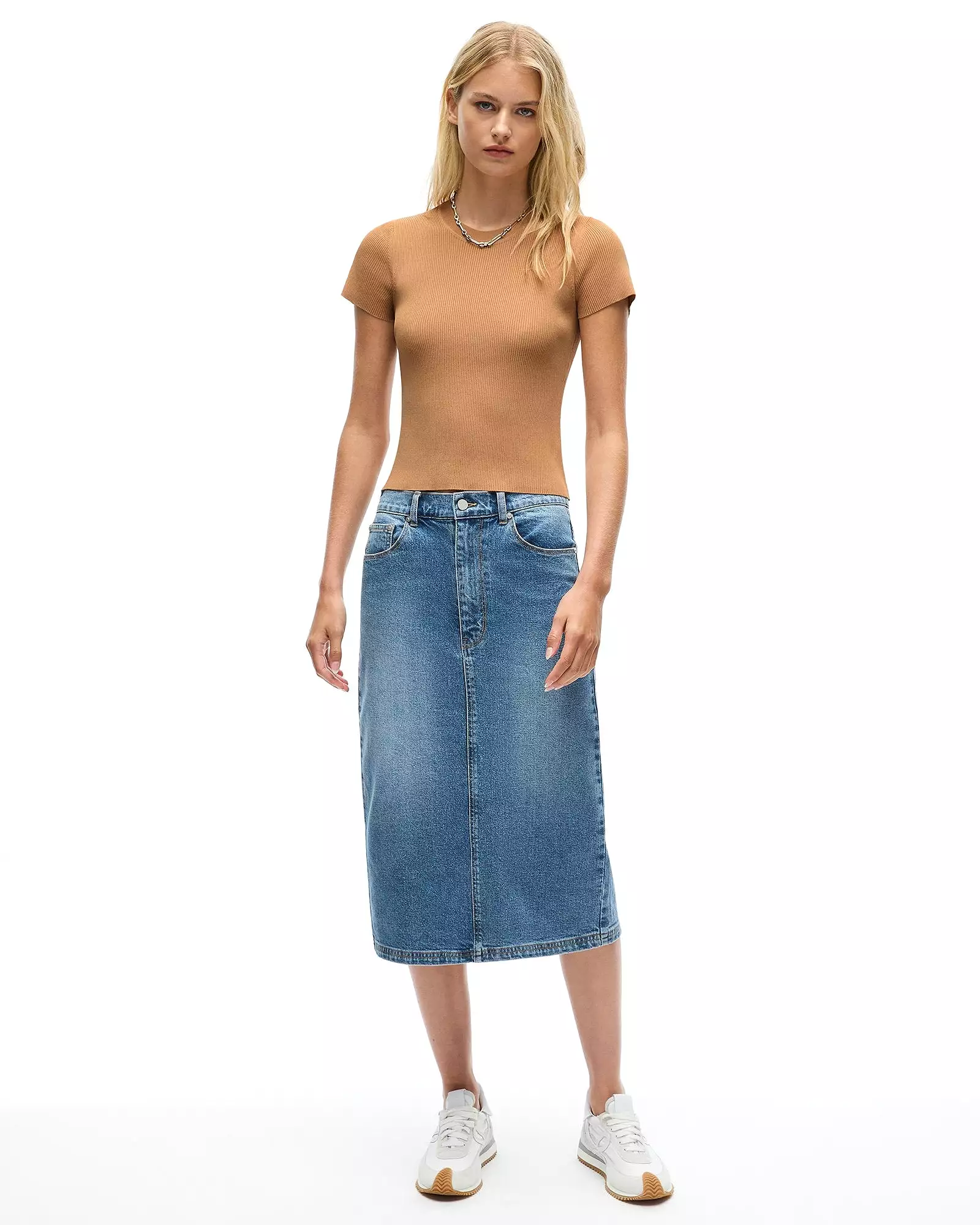 INDI SKIRT - MID INDIGO