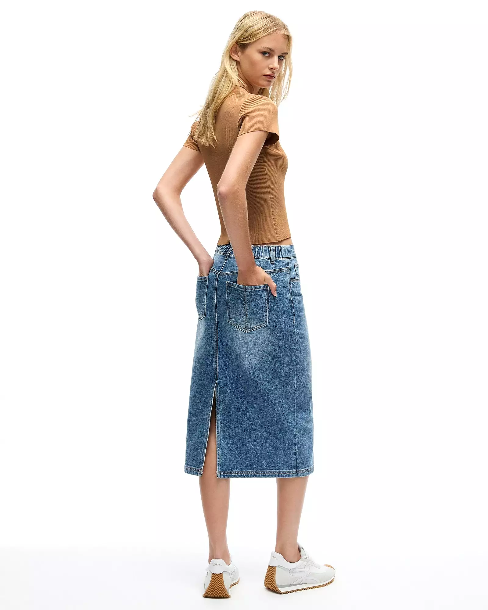 INDI SKIRT - MID INDIGO