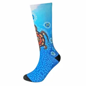 James Jacko Medicine Turtle Art Socks