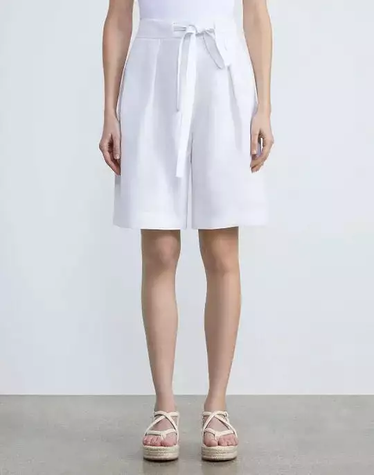 LAFAYETTE 148 Silk-Linen Chelsea Short