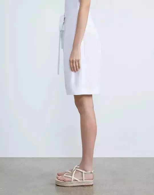 LAFAYETTE 148 Silk-Linen Chelsea Short