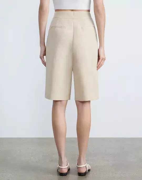 LAFAYETTE 148 Silk-Linen Chelsea Short