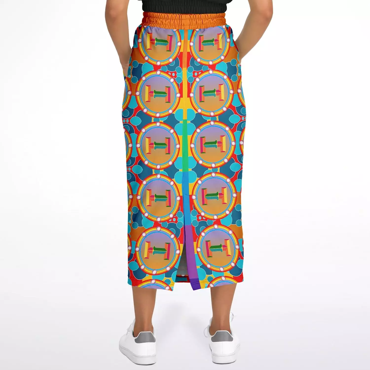 Life on Mars Eco-Poly Long Pocket Skirt