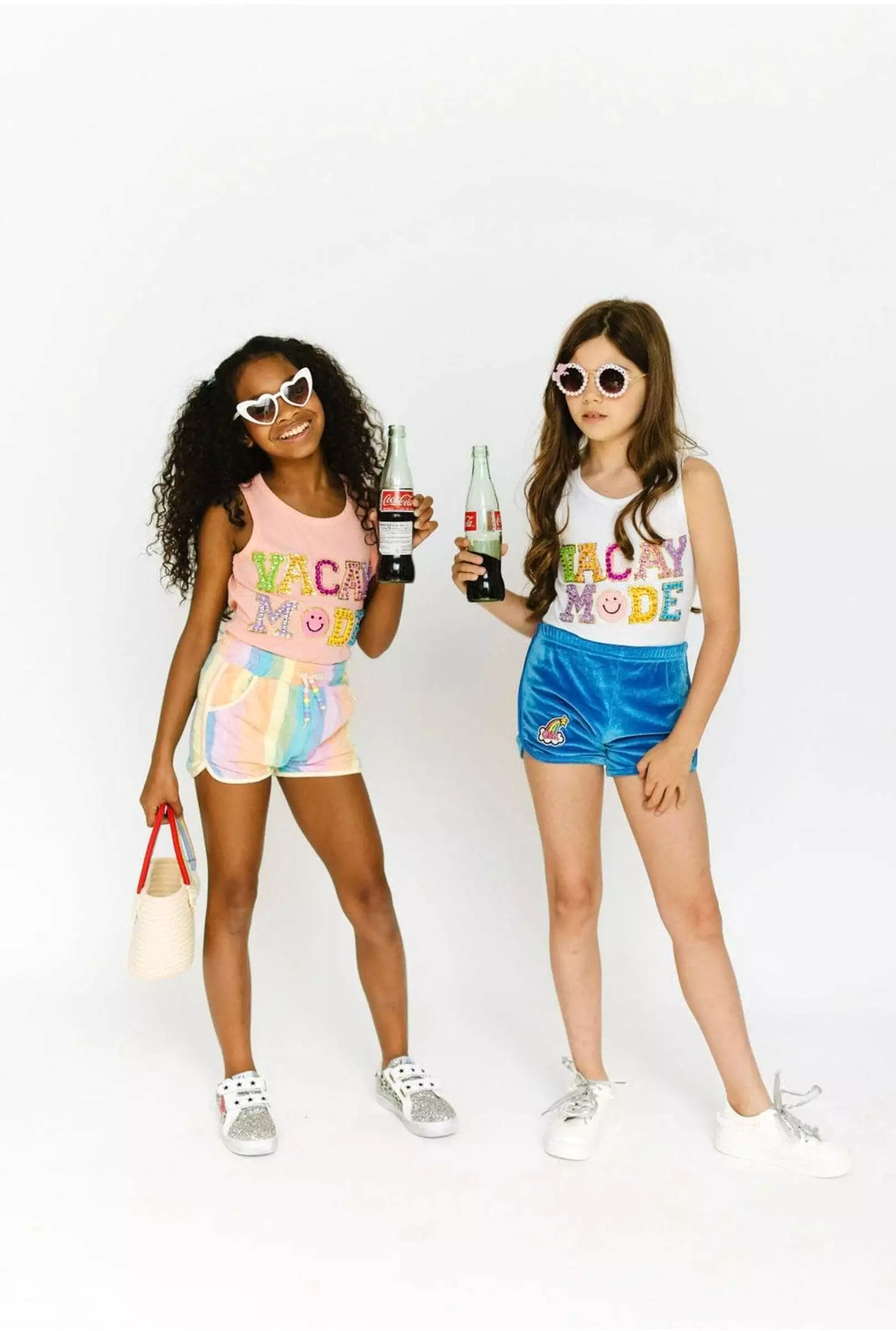 Lola and The Boys Vacay Mode Crystal Tank - Pink