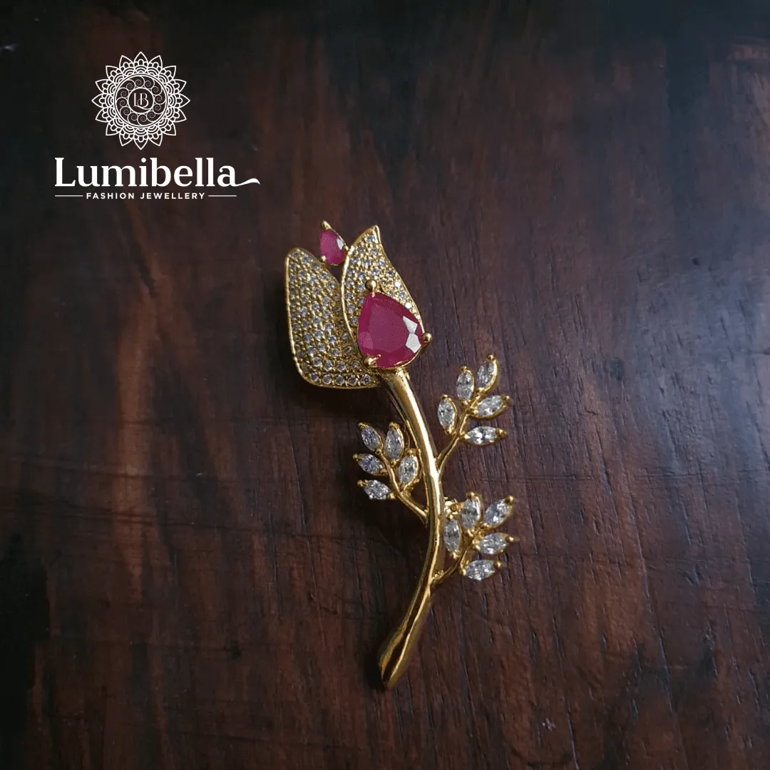 Lotus Saree Pins