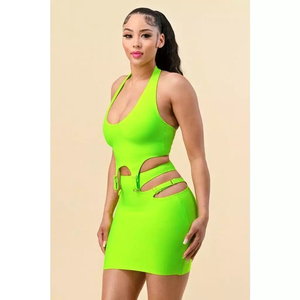 Missing Bae I'm Glowing Skirt Set - Brown