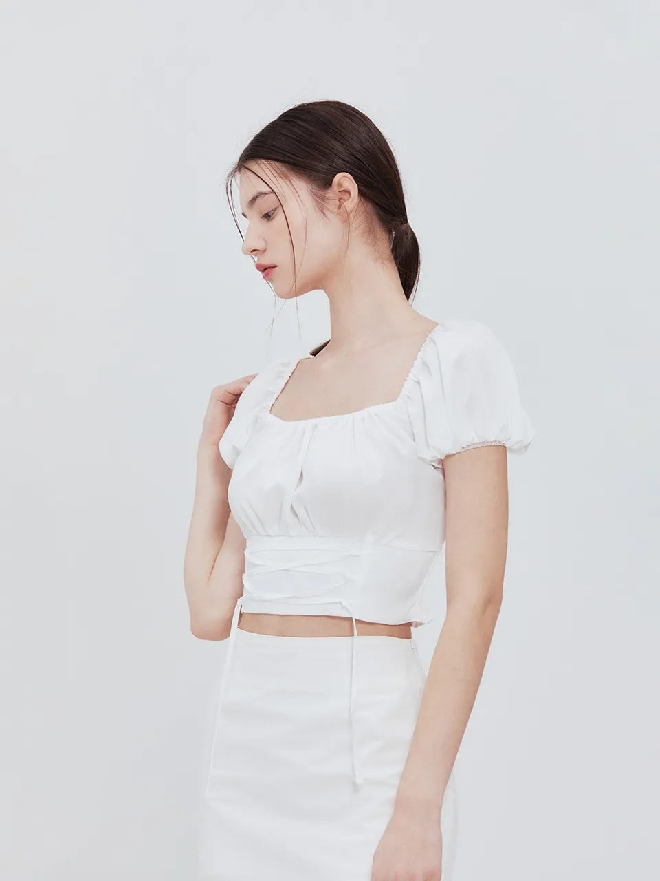 Not your rose  |Plain Cotton Short Sleeves Shirts & Blouses