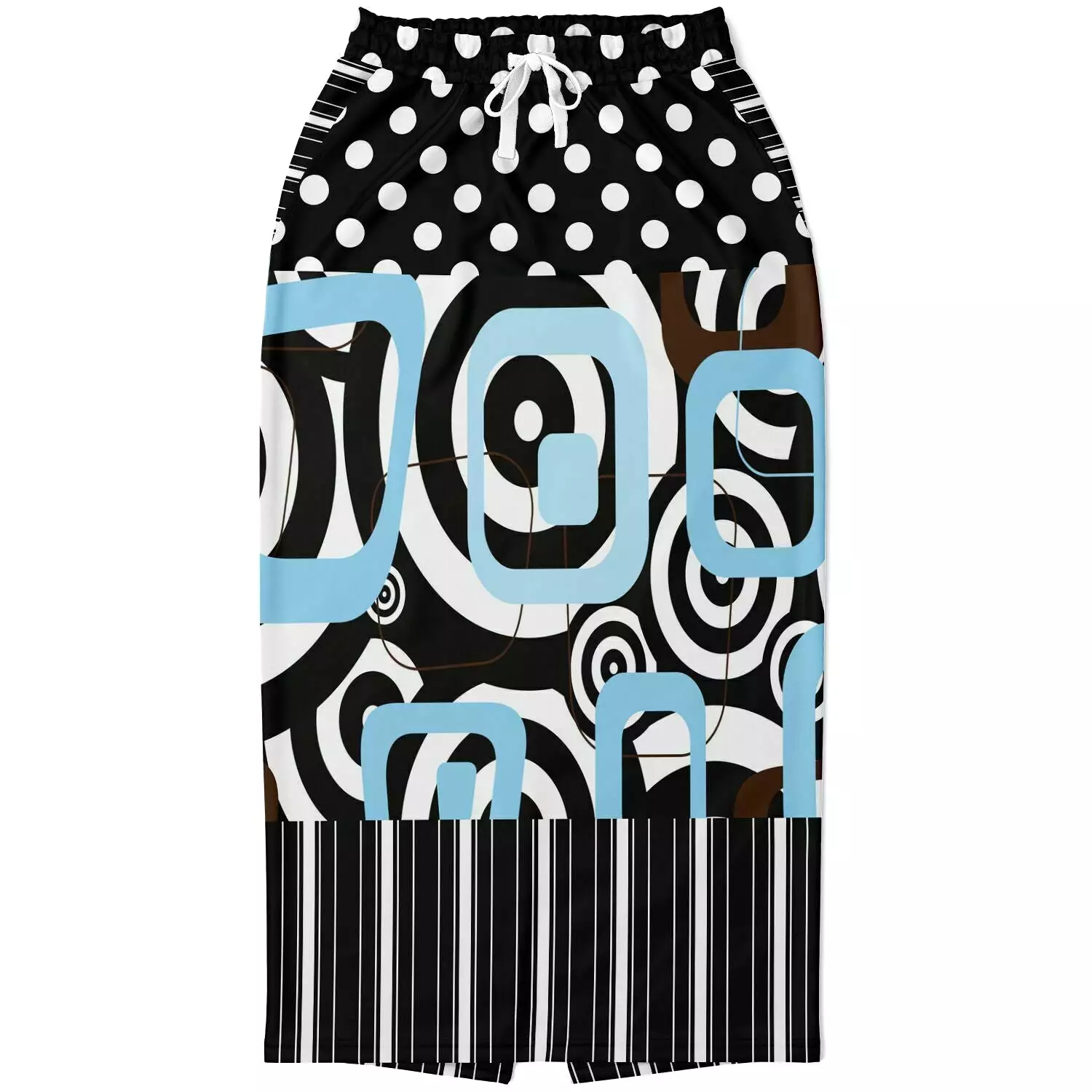 Pacific Palisades Geo Swirl Eco-Poly Long Pocket Skirt